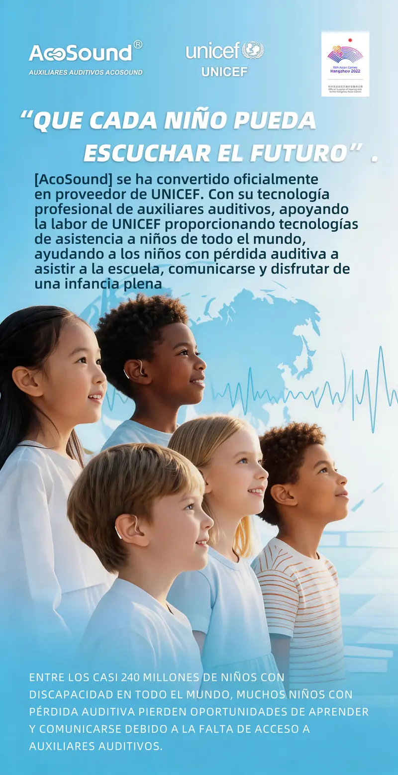 Campaña AcoSound sobre acceso de niñas y niños a auxiliares auditivos